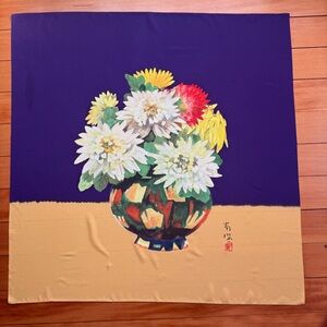 Japanese furoshiki / scarf featuring the art work of Shibata Zeshin